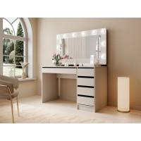 Nowoczesna toaletka z lustrem Basic kaszmir LED
